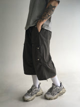 strap pintuck bermuda pants(3colors)