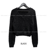 [U-BASIC] And V-neck Angora cardigan