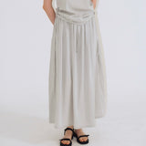  Drape Volume Skirt -2colors