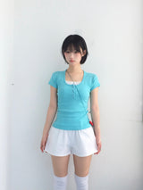 Round U button slim top