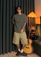 [ VirStyle Original ] INKKI Canvas Carpenter Shorts 4COLOR