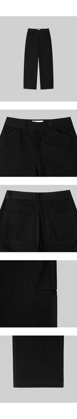 カチオンコットンパンツ [black]