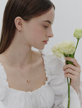 26SS★ Ice Cushion Silver Necklace