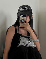 silver net bag