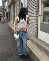 ループデニムパンツ