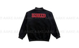 BOUCLE PATCH TRACK ZIP-UP