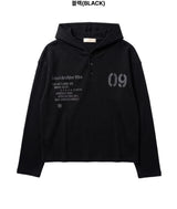 (unisex) Notz Henley Neck Hoodie