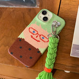 スマイリーフェイスハードケース VER.2 (+HAIR KEYRING SET) - グリーン