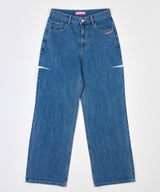 MP HALF CUTTING DENIM PANTS