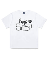 Graffiti pagesiisii Printing Short Sleeve T-Shirt White