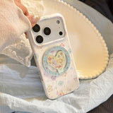 ドリーム カラー カートゥーン マグネティック iPhone ケース
