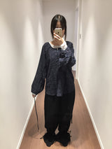 Shirring flare pants (2color)