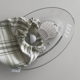 Shell-shaped comb keyring