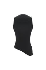 UNBALANCE SLEEVELESS TOP / BLACK