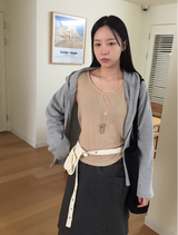 フェナルーズフィットウールUネック長袖Tシャツ（3c）