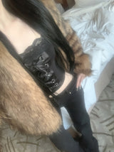 Rokina Eco Fur Jacket (Brown)