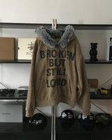 HX Broken Raccoon Hooded Zip-Up (3C)