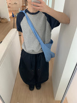 ストライプ ショルダーバッグ