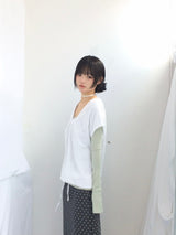 embossed shirring strap t