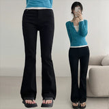 Stretch Back Pocket Point Bootcut Pants (5 colors)