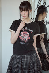 26SS★ ストロベリークロップリンガーT