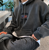  Urban San Diego Embroidery Pigment Overfit Hoodie