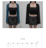 [mnem] Pure Bolero Fur Cardigan (black)