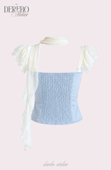 Charles chiffon scarf chiffon blouse