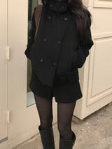 Mate High Neck Double Jacket (2 colors)