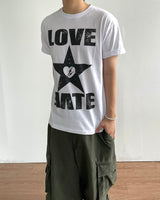 ラスプリント半袖Tシャツ