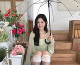 cozy gray line shorts