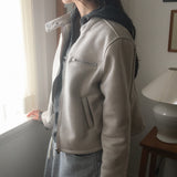 Tecome Suede Fur Mustang Jacket