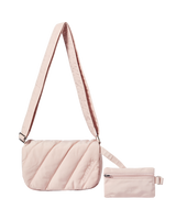 25FW ダイアゴナルパッドクロスバッグ ピンク