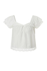 Sorbet top - white