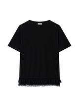 フリル カンカンTシャツ(BLACK)