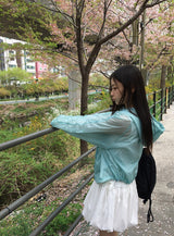 ミハノースリーブバルーンミディワンピース