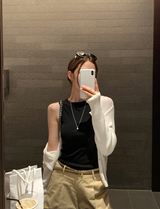 Loop Summer Ribbed Knit Cardigan / 4 colors