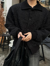 INF High-neck cardigan