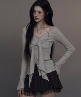 Darling Twist Button Blouse
