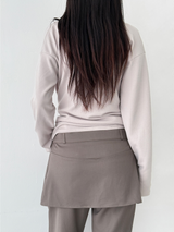 ruffle v neck cardigan