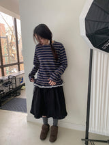 ブリキンコットンミディフリルスカート