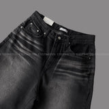 NOS124 ブラックレーザーバミューダパンツ (S ~ L)