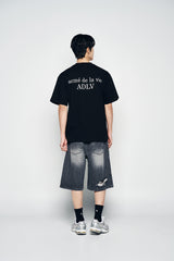 25SS BABY FACE TUBE BOY SLEEVE T-SHIRT BLACK