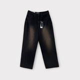 LMN アンベイブラッシュクロップオーバーデニムパンツ (3 カラー)