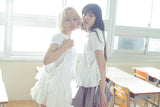 frill balloon skirt(white)