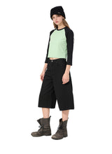 BTB : SANP BUTTON BERMUDA SHORTS [SHADOW BLACK]