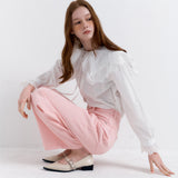 Over-dyeing Relax Pants Pink