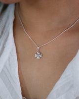 ダブルクローバーネックレスSV (925 silver)
