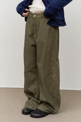 Dice Peach Wide Pants