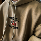  Urban San Diego Embroidery Pigment Overfit Hoodie